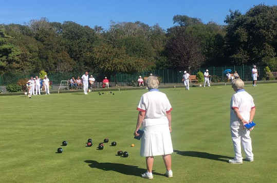 Ladies match in progress